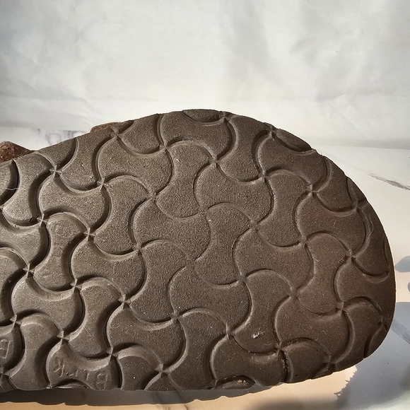 Birkenstock Womens Mayari Brown Leather Toe Loop Slide Casual Sandal EU 38 US 7 - Picture 12 of 14